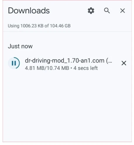 shown you the downloading are starts