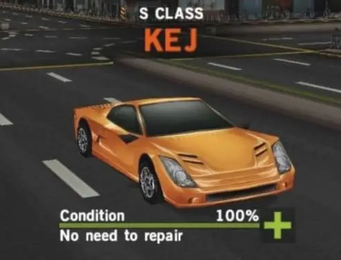 Vehicle name KEJ